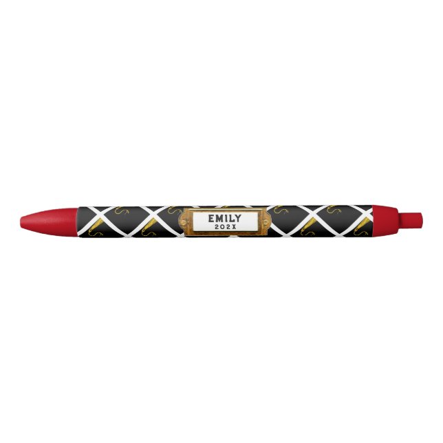 Personalised Graduation Gift Black Ink Pen (Front)