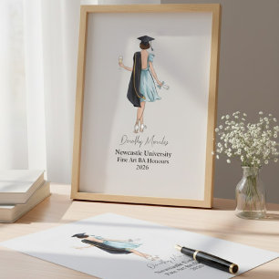 Personalised Graduation Gift College Custom  Canvas Print