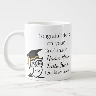 Personalised Graduation Gift for Her – Custom Name Large Coffee Mug