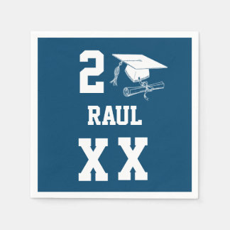 Personalised Graduation Ideas Diploma Cap Napkin