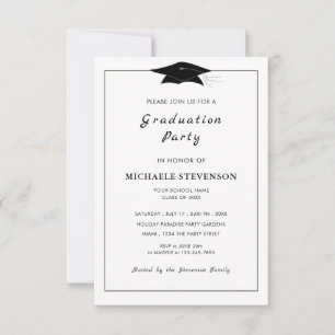 personalised Graduation Invitation Your Colours