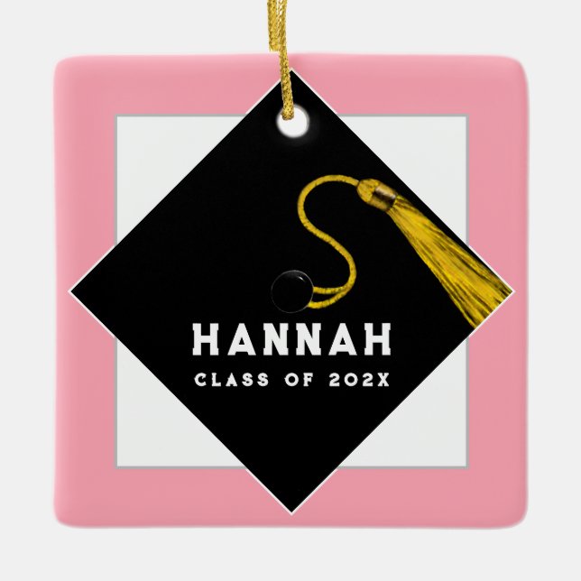 Personalised Graduation Keepsake Ceramic Ornament (Front)
