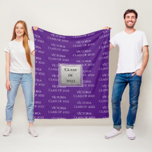 Personalised Graduation Keepsake Class Of Year Fleece Blanket