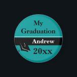 Personalised Graduation Keepsakes Magnet<br><div class="desc">Personalise and and year. To change background colour on these graduation magnets click the "Customise" button,  then click "Edit>>Background" and select a colour.</div>