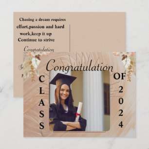 Personalised graduation message photo  postcard