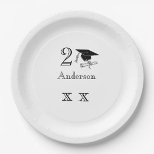 Personalised Graduation Paper Plates