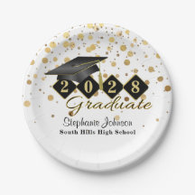Personalised Graduation Party Black & Gold 20XX