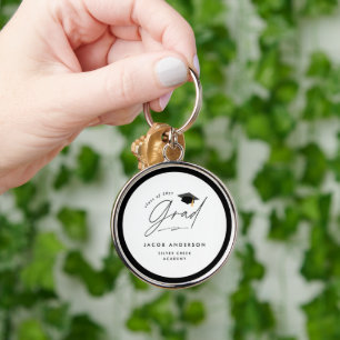 Personalised Graduation Party Custom Name Grad Key Ring