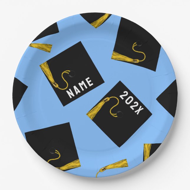 Personalised Graduation Party Paper Plates (Front)