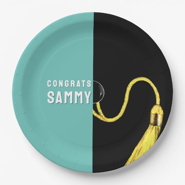 Personalised Graduation Party Paper Plates (Front)