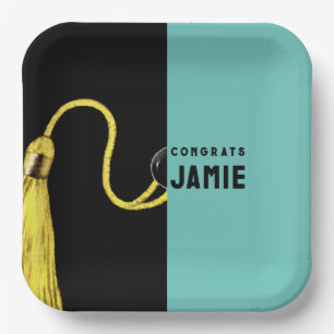 Personalised Graduation Party Paper Plates