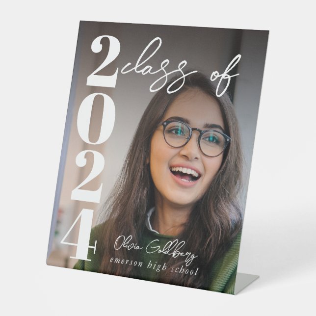 Personalised Graduation Pedestal Sign (Front)