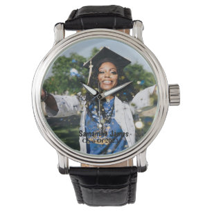Personalised Graduation Photo and Name  Watch