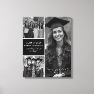 Personalised Graduation Photo Collage Canvas Print