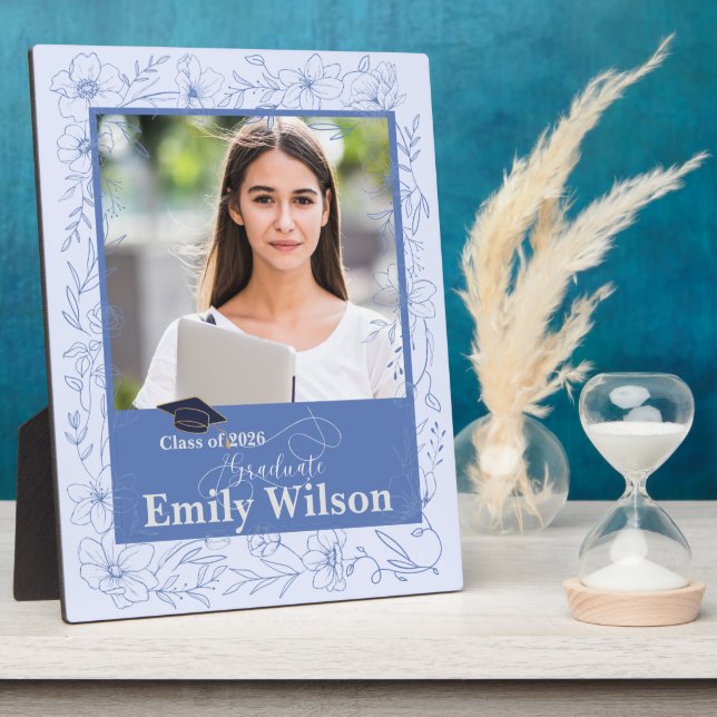 Personalised Graduation Photo Keepsake Gift Plaque (Side)