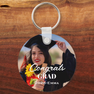 Personalised Graduation Photo Keychain