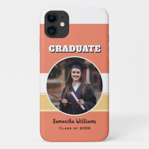 Personalised Graduation Photo Modern Chic Graduate Case-Mate iPhone Case