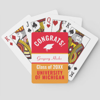 Personalised Graduation Playing Cards