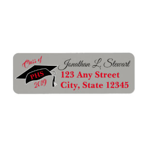 Personalised Graduation Return Address Labels
