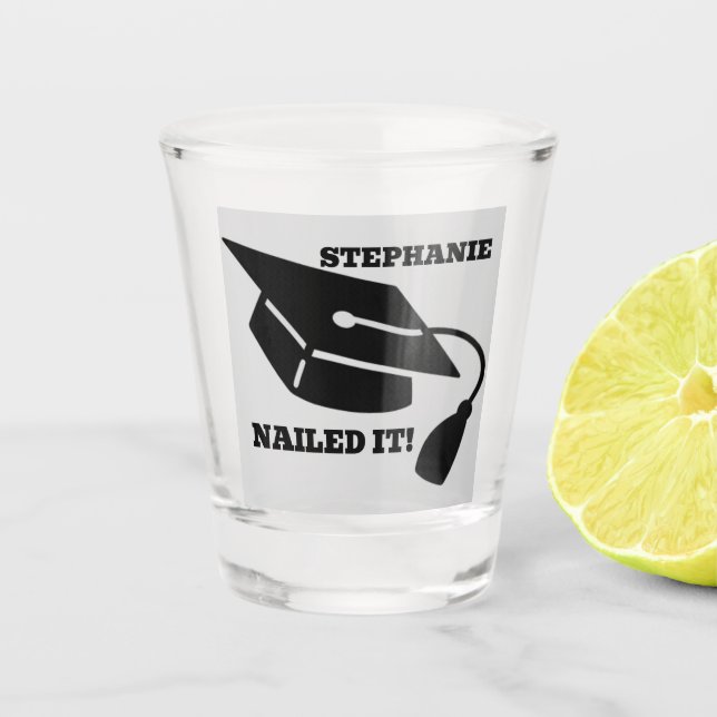 Personalised Graduation Shot Glass (Front)