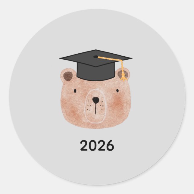Personalised Graduation Sticker | Custom Year (Front)