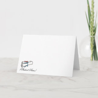 Personalised Graduation Thank You Card/Stationery Card