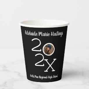 Personalised Graduation Year Custom Photo Party Paper Cups