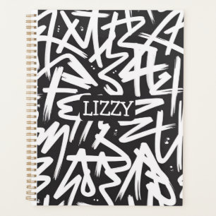 Personalised Graffiti Name Pattern — Custom Urban Planner