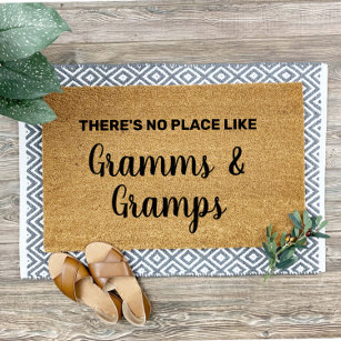 Personalised Gramms & Gramps Grandparents Welcome Doormat