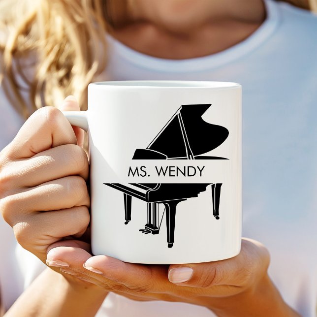 Personalised Grand Piano Coffee Mug (Creator Uploaded)
