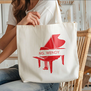 Personalised Grand Piano Tote Bag
