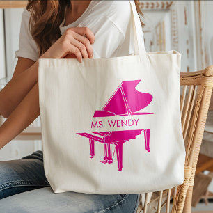 Personalised Grand Piano Tote Bag