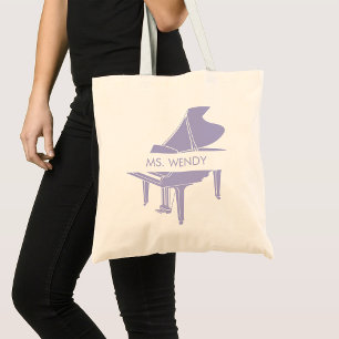 Personalised Grand Piano Tote Bag