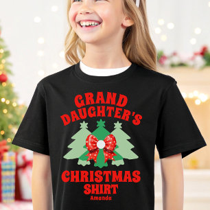 Personalised Granddaughter's Christmas Shirt