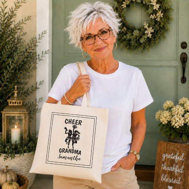 Personalised Grandma Cheerleader  Tote Bag (Creator Uploaded)