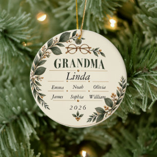 Personalised Grandma Christmas Ornament 2026