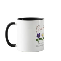 Personalised Grandma Crochet Style Birth Flower