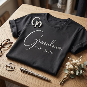 Personalised Grandma Est 2026 T-Shirt