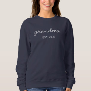 Personalised Grandma Est Year Sweatshirt