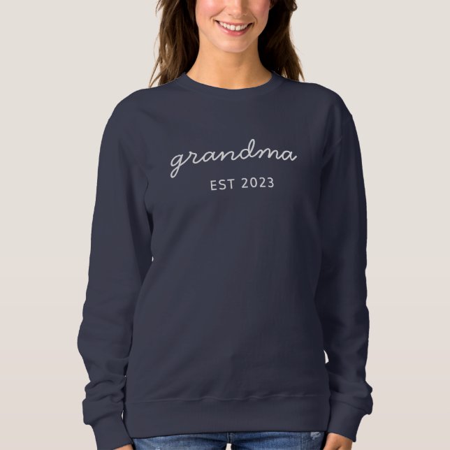 Personalised Grandma Est Year Sweatshirt  (Front)