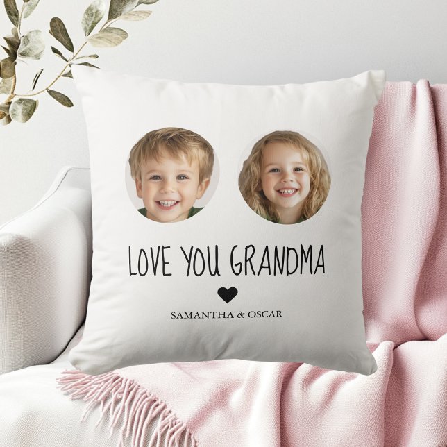 Personalised Grandma Gift | Custom Grandchild Face Cushion (Creator Uploaded)