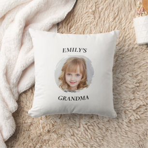 Personalised Grandma Granddaughter Photo Pillow