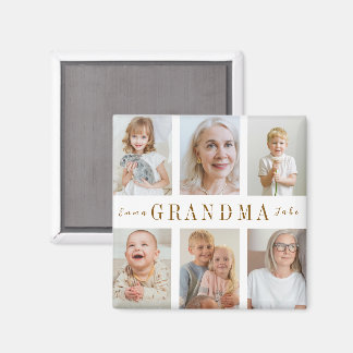 Personalised Grandma Magnet | Custom Photos