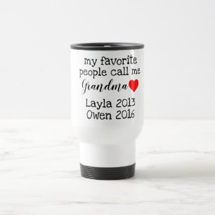 personalised grandma mug with names