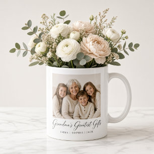 Personalised Grandma’s Greatest Gifts Grandkids  Coffee Mug