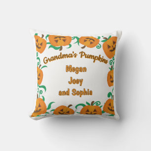 Personalised Grandma’s Pumpkins Halloween Pillow