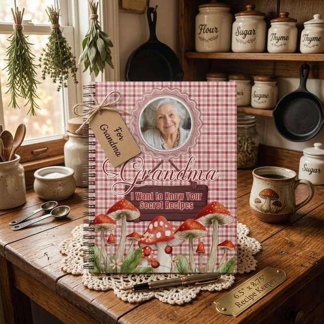Personalised Grandma Secret Recipes Photo Notebook (Creator Uploaded)