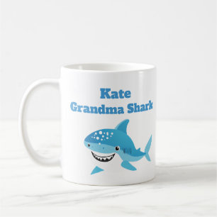 Personalised Grandma Shark Custom Name  Coffee Mug