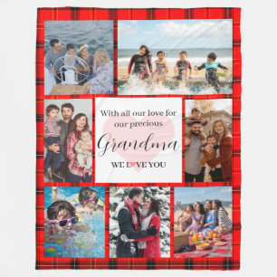 Personalised Grandma Special Fleece Blanket