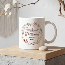 Personalised Grandma Wildflower Floral Wreath